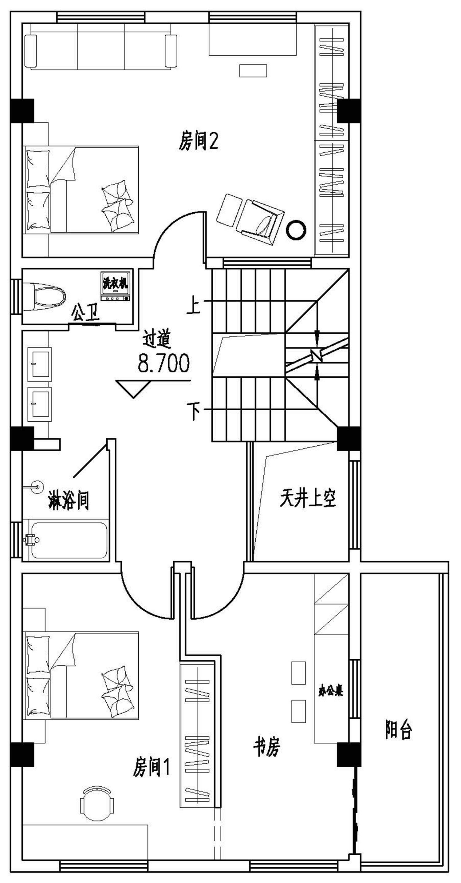 14*14宅基地自建房商铺设计,宽14米深18米怎样设计商铺