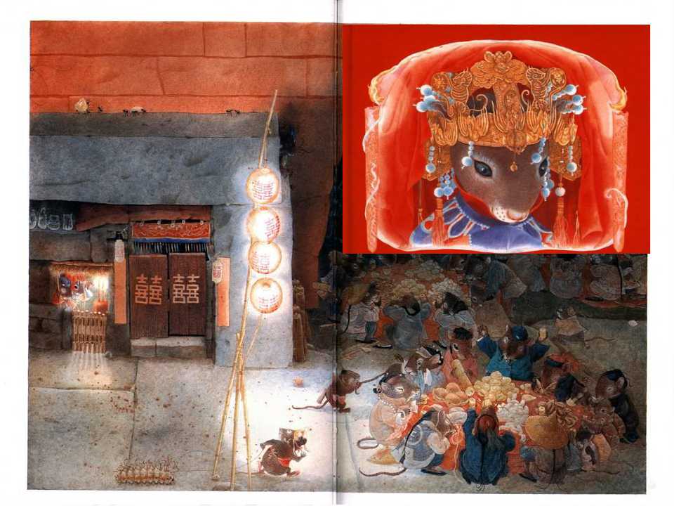 老鼠娶新娘绘本有趣简单图片,老鼠娶新娘绘本故事表演幼儿园