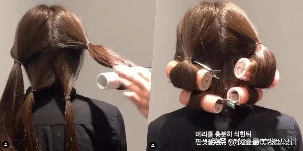 中长卷发扎温柔减龄披肩发,中长发成熟卷发教程