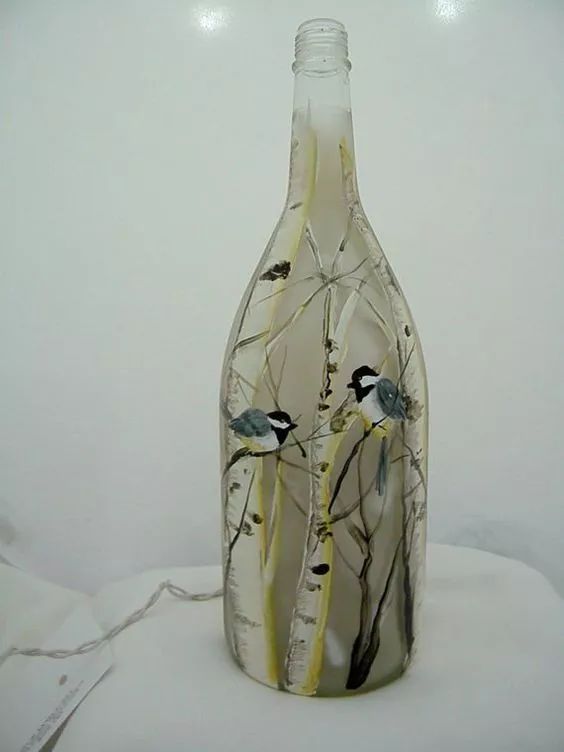 卡通彩绘瓶子作品图片,瓶子彩绘简单