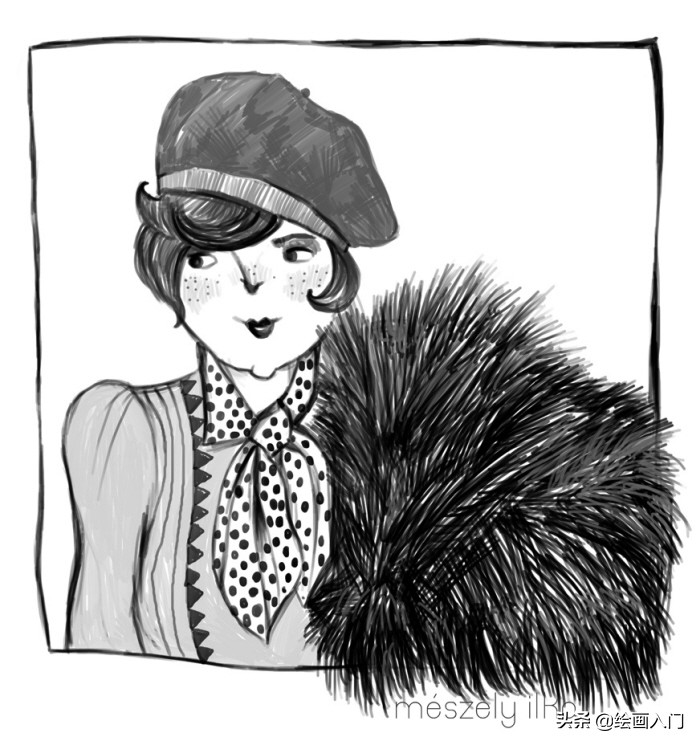 关于《童年》的插画作品,童年我和姥姥手绘插画