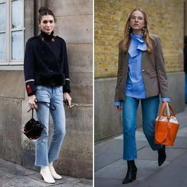 直筒裤短靴是你冬季的穿搭首选吗,冬季穿搭短靴牛仔裤