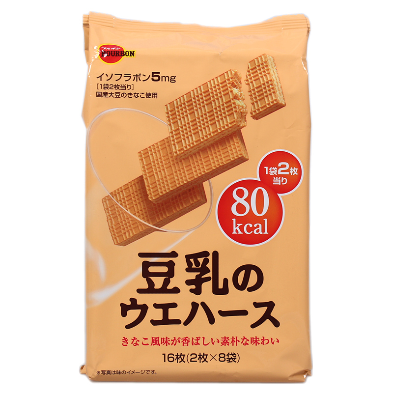 bourbon豆乳威化饼,日本风味豆乳威化饼干