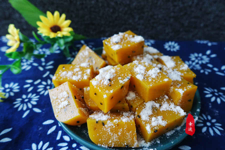 江米南瓜凉糕的做法,南瓜凉糕的制作方法全过程
