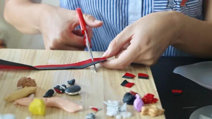 软陶手工作品挂件首饰,纯手工软陶首饰