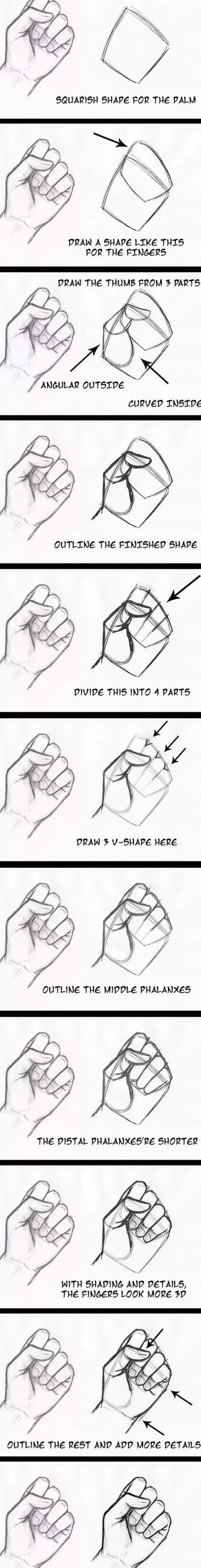 动漫人物手怎么画,画动漫人物手的画法