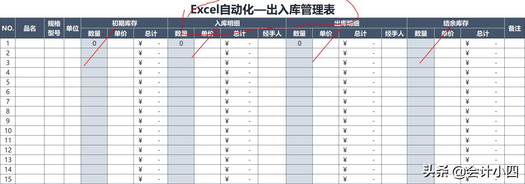 45岁库管大哥，3天学会了用出入库管理表，再也不用加班登记了