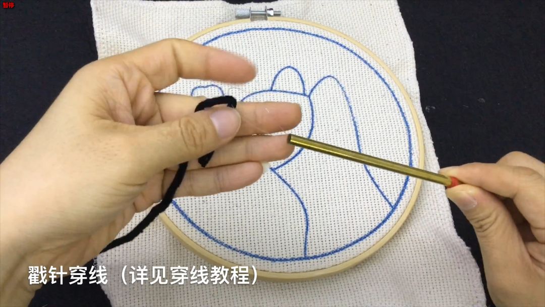 diy刺绣小图案戳戳绣,刺绣文化戳戳绣