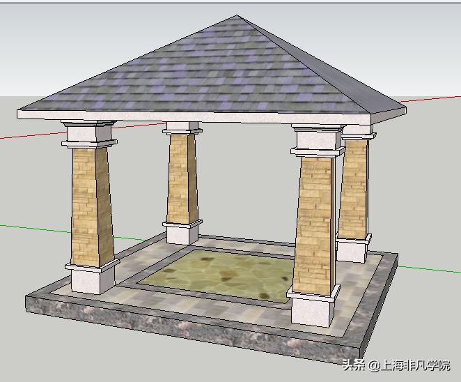 建筑室内景观设计sketchup,sketchup园林设计实战班