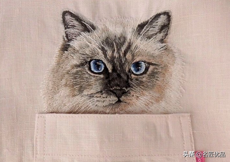 猫咪手工创意画,猫咪刺绣制作方法