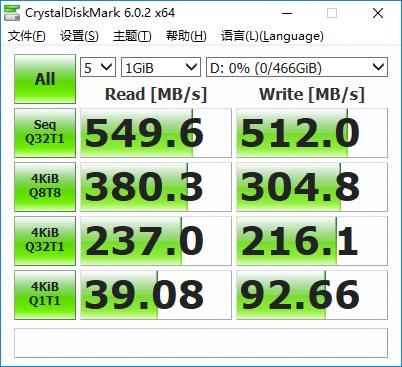 闪迪至尊高速固态500g硬盘测评,固态硬盘填充测试