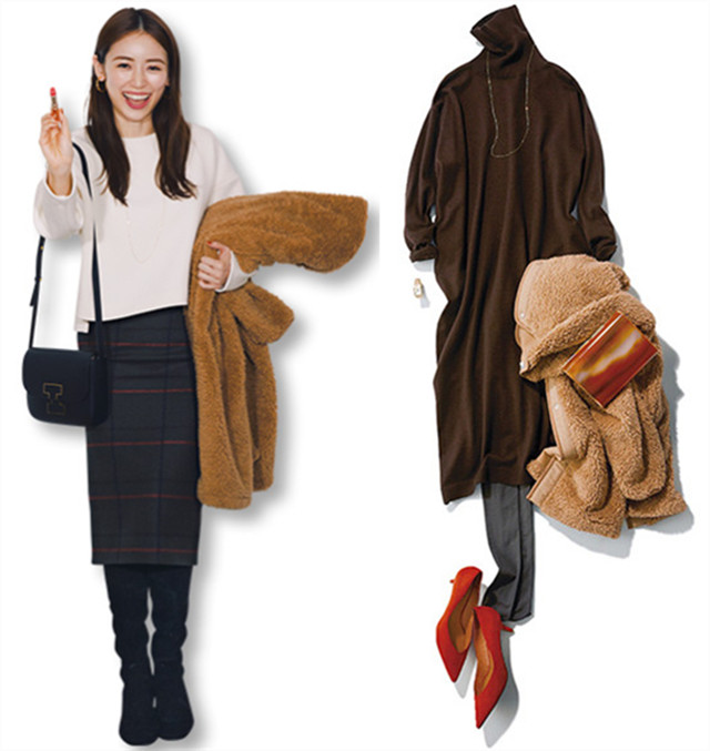 说实在，三木这件绿色泰迪有点大，这种衣服要合身才漂亮