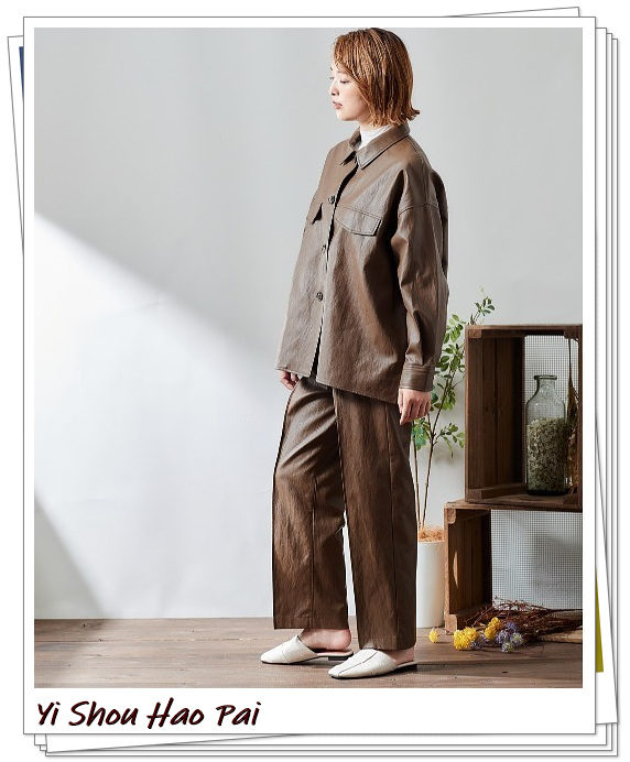 2020皮裤怎么搭配好看,冬季宽松长皮裤怎么搭配好看