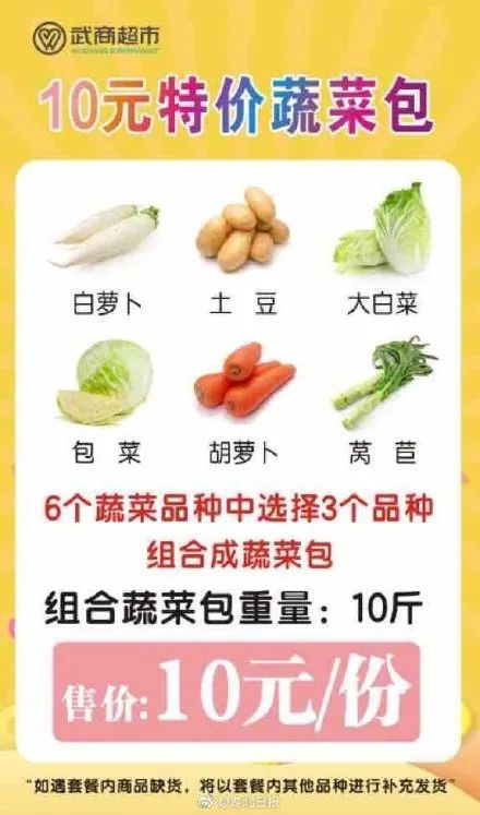 10元套餐菜团购,10元10斤菜