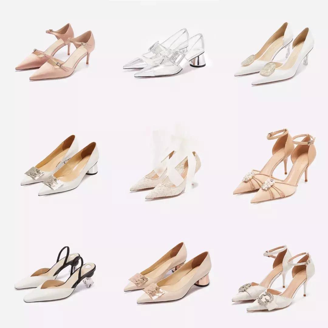 除了撞款的大牌婚鞋，小众+平价的美貌婚鞋走一波