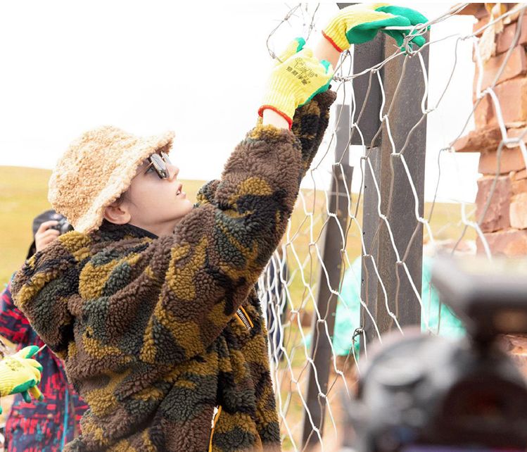 休闲风格羊羔绒渔夫帽,明星同款渔夫帽时髦显瘦又防晒