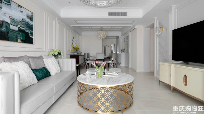 翠湖天地四期大平层装修设计,翠湖天地洋房装修风格