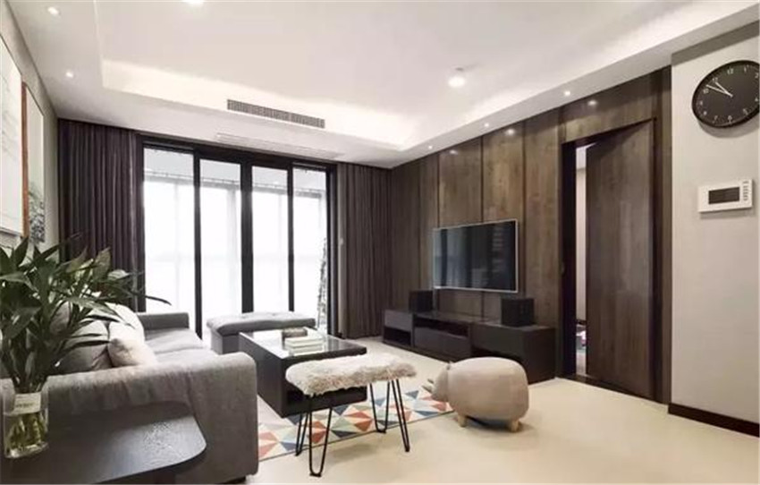 电视墙太小客厅布置,客厅不做电视墙也很有档次