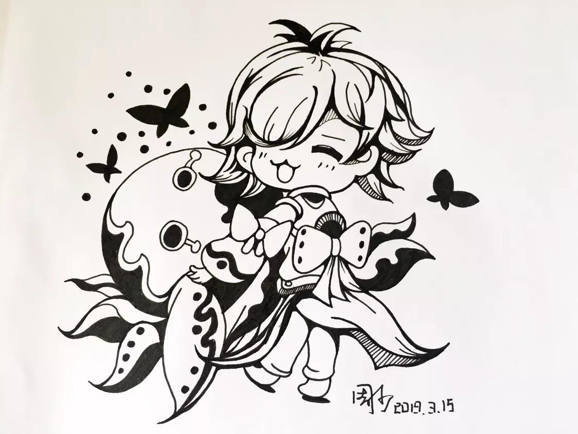 10-12岁画动漫人物简单可爱男生,可爱的动漫人物怎么画一步步教程