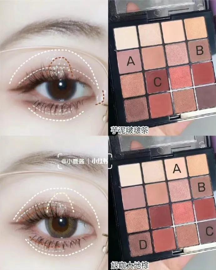 nyx眼影盘搭棕色衣服,nyx眼妆浓颜