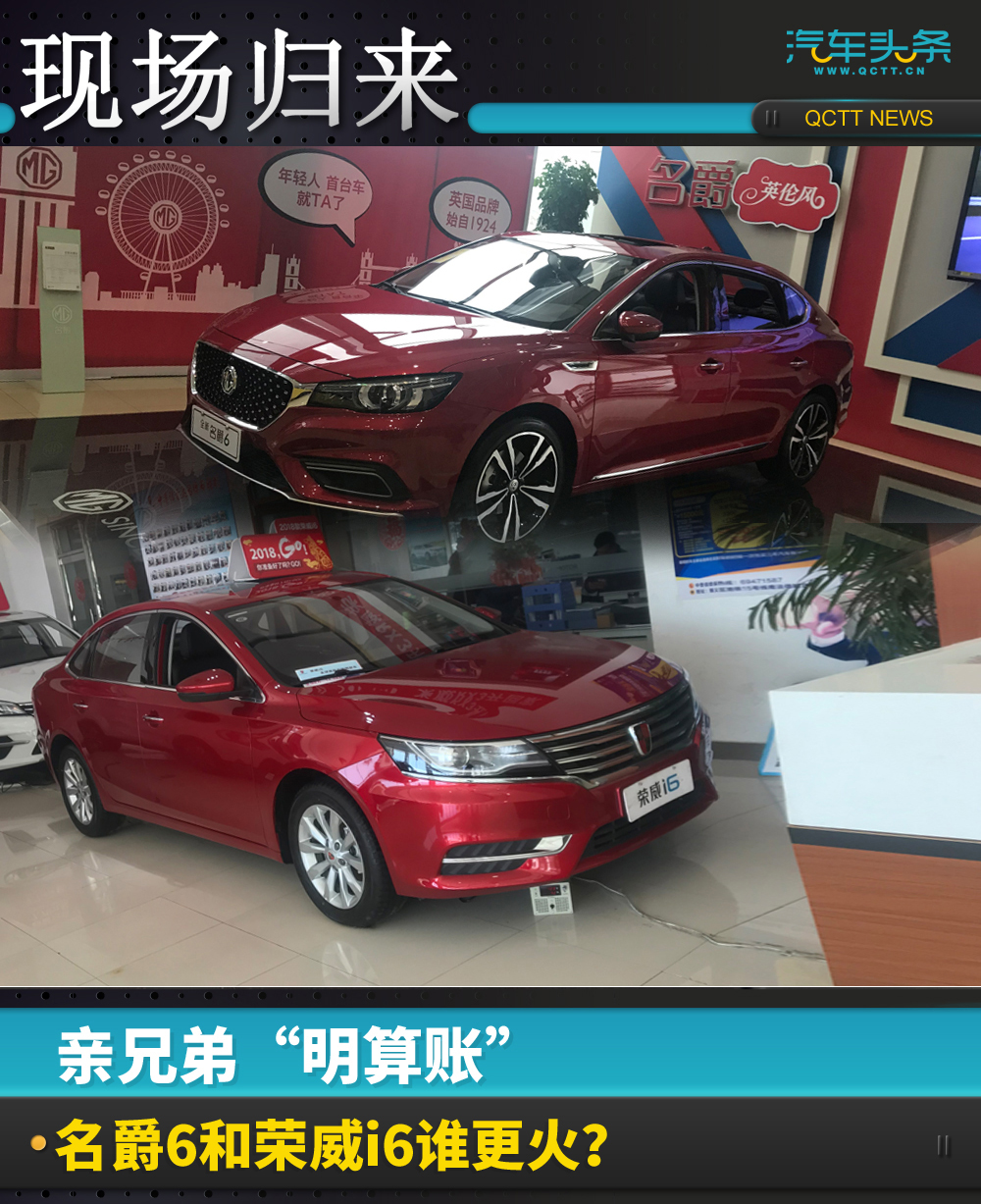 荣威和名爵6对比,名爵mg6和荣威i6max