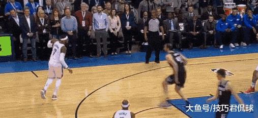 一步过掉皮尔斯隔扣加内特,一步过掉哈登单手上篮