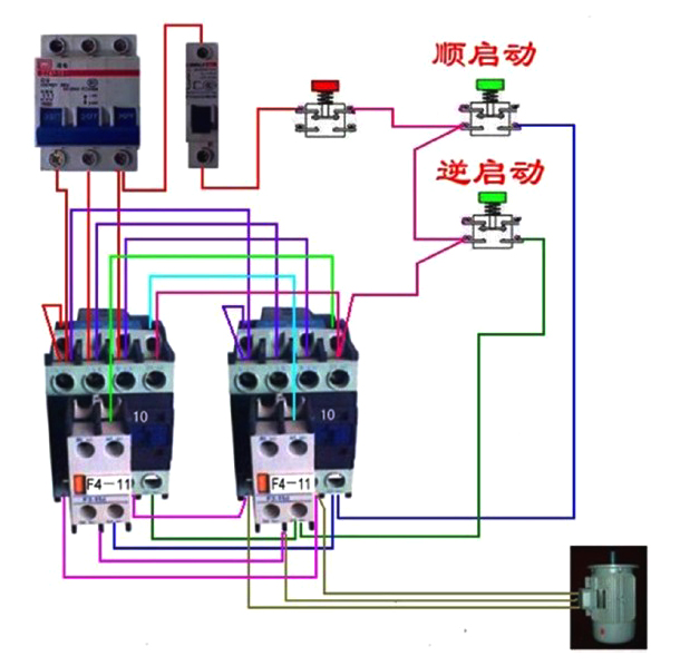 电工电动机控制电路图,电工基础知识教学电动机电路