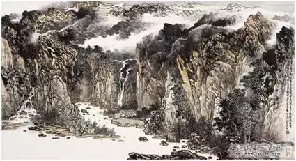 国画山水的上色,国画重彩山水上色技法