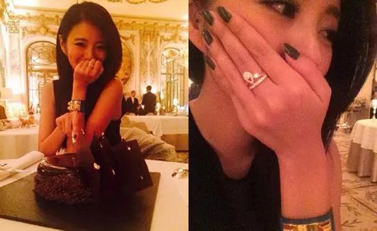 安以轩10克拉钻戒多少钱,安以轩手戴钻戒结婚的图片