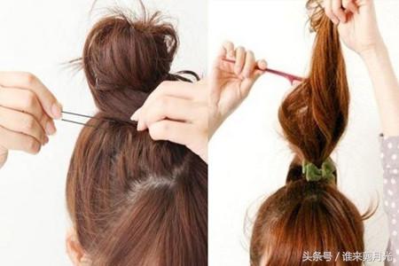 长发花苞头的扎法图解打造夏日清爽造型