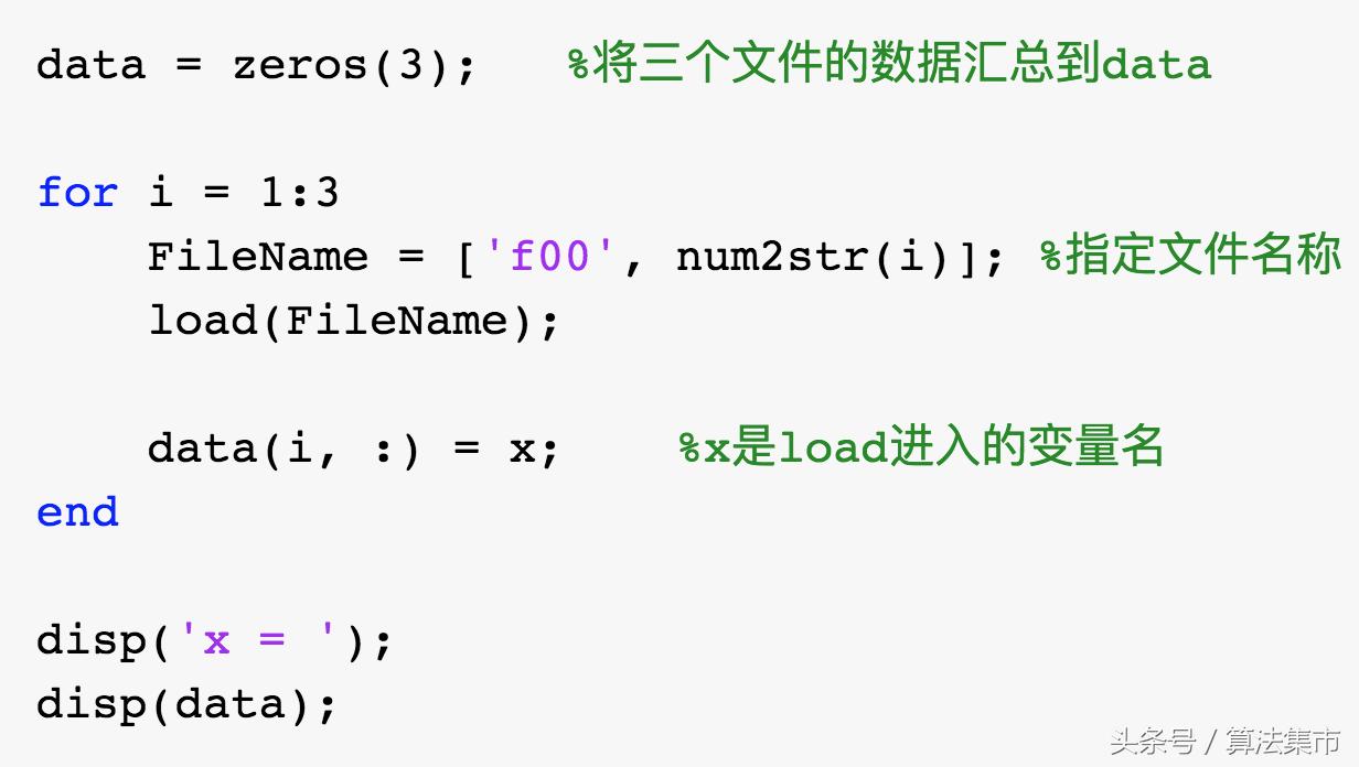matlab批量处理文件数据,load命令