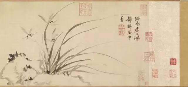 鉴赏历代名家画兰花30幅中国画,历代名家兰花作品