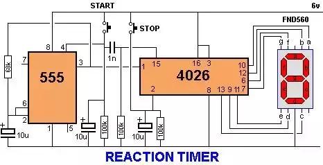 画出的555定时器电路引脚图,用555定时器构成双向流水灯电路图