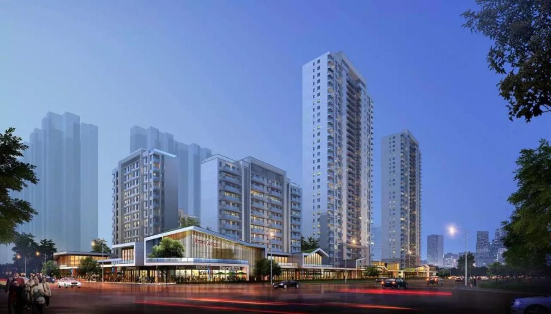 大源核心商务区,大源cbd核心区夜景