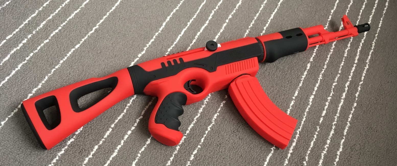 ak47塑料玩具枪扳机拼装,ak47无枪托玩具