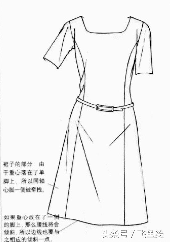 服装设计线稿基础教学,服装设计入门教程线稿