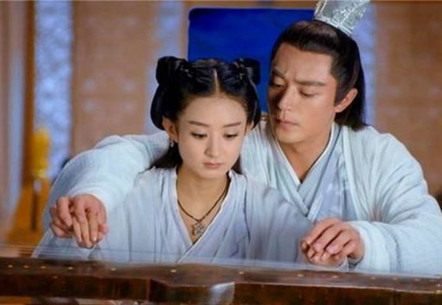 赵丽颖古装弹琴高清图,赵丽颖弹琴片段