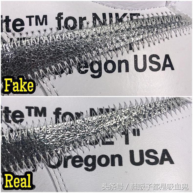 nikeowaf1绿色真假对比,owaj1联名北卡蓝鞋真假对比