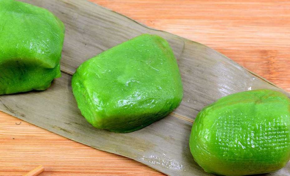 艾叶糯米团子的做法大全,糯米粉艾叶团子