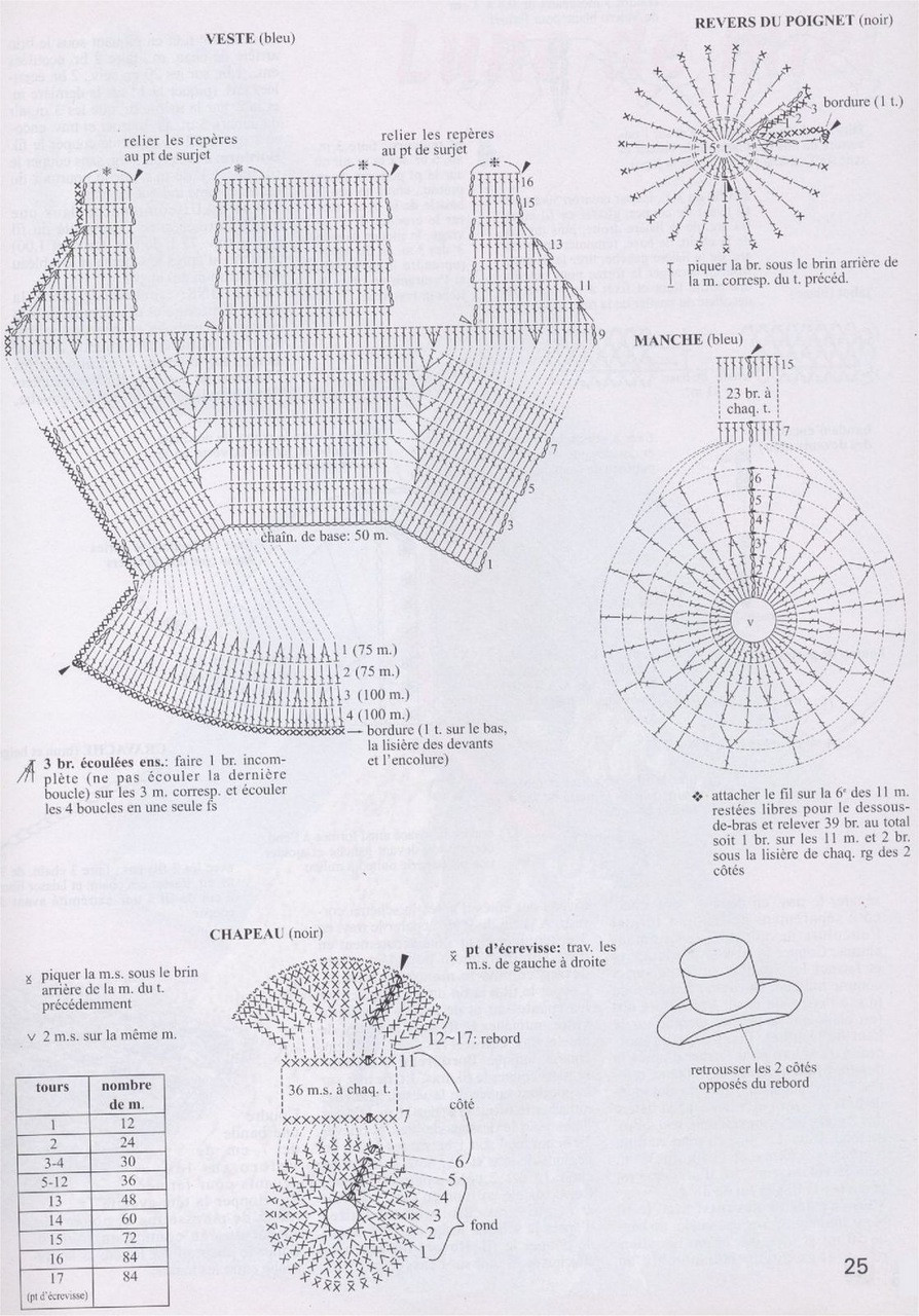 钩织芭比娃娃衣服,17厘米芭比娃娃衣钩织教程