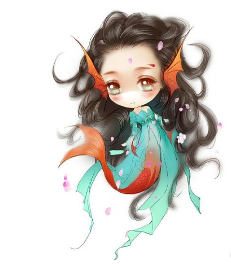 十二星座q版人物萌图女全身,十二星座古风折扇子白羊座