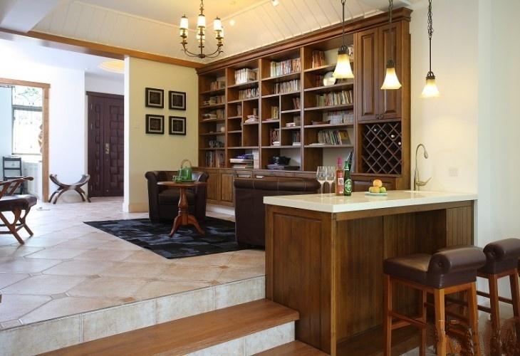 开放式厨房不靠墙装修效果图,开放式厨房分析图