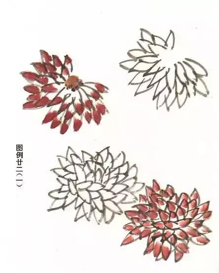 国画基础画菊花该如何构图才好看,国画菊花怎么画简单画法