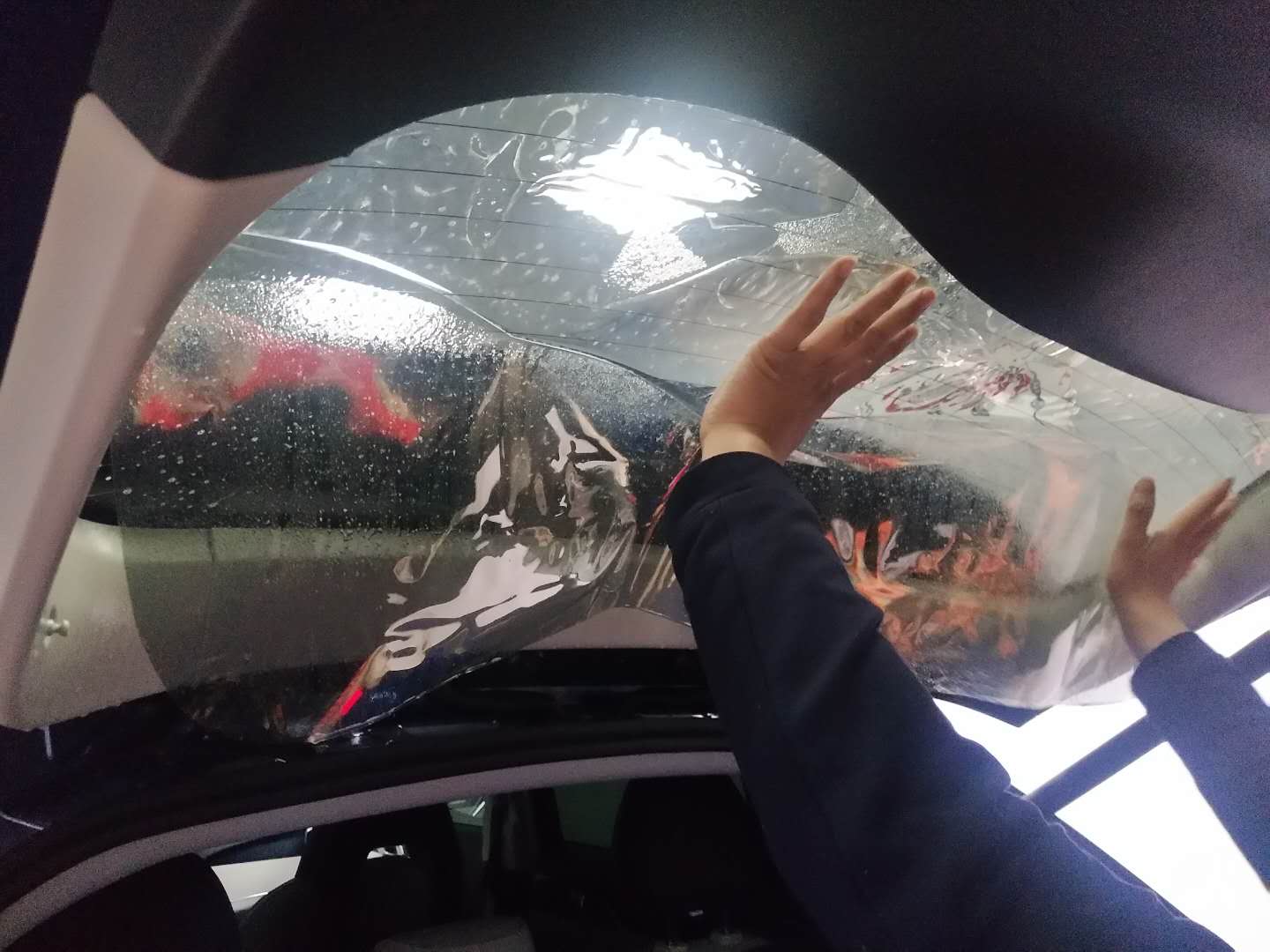 领克01贴膜效果,领克01改色贴膜