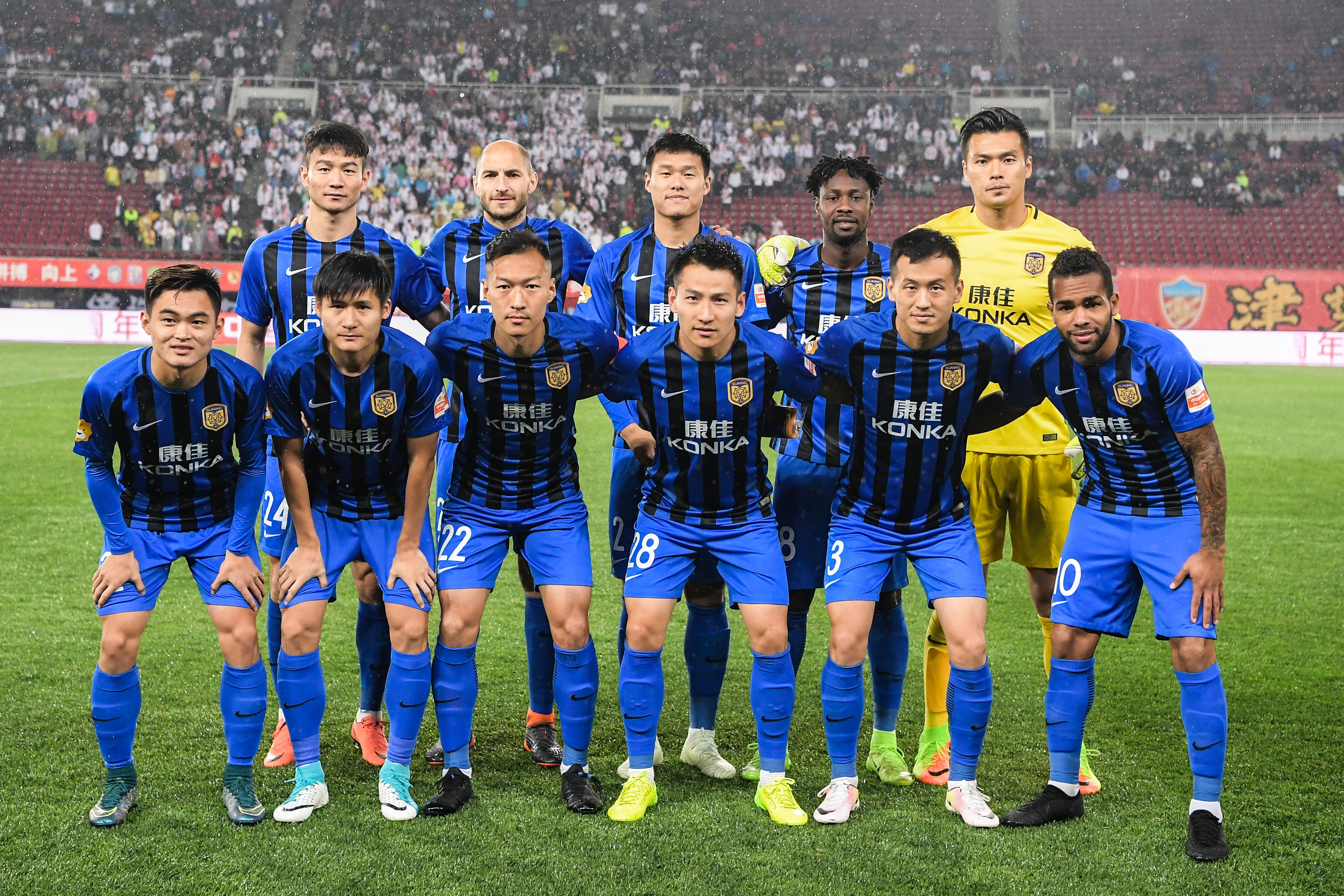 半场战报苏宁客场,天津权健中超战报