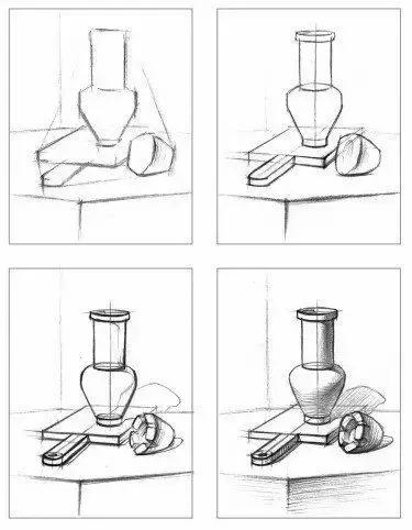 几何体零基础素描入门,为什么素描入门都是画几何体