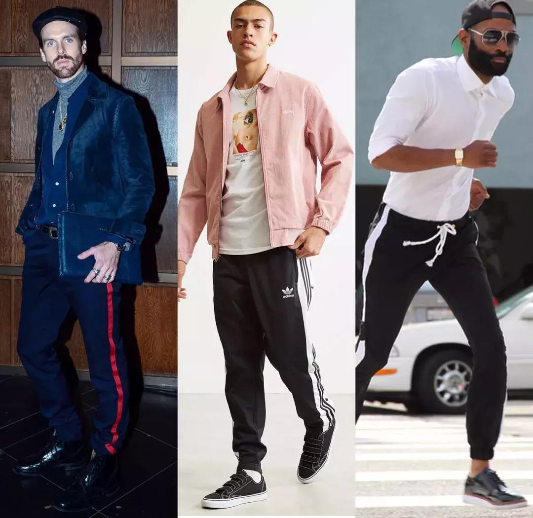 穿上超帅潮流百搭不规则条纹裤,今年流行竖条纹裤