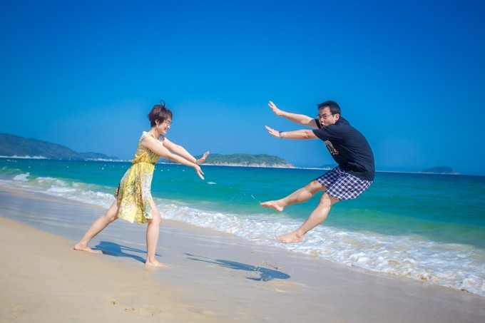 碧海蓝天椰风海韵旅行,碧海蓝天三亚亲子游攻略