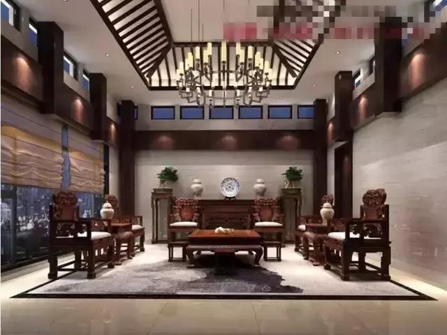 新中式红木沙发客厅效果图,怎么让红木沙发装修成现代风格