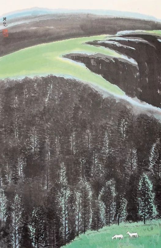 张长韶水墨山水画欣赏,张凭山水画教学